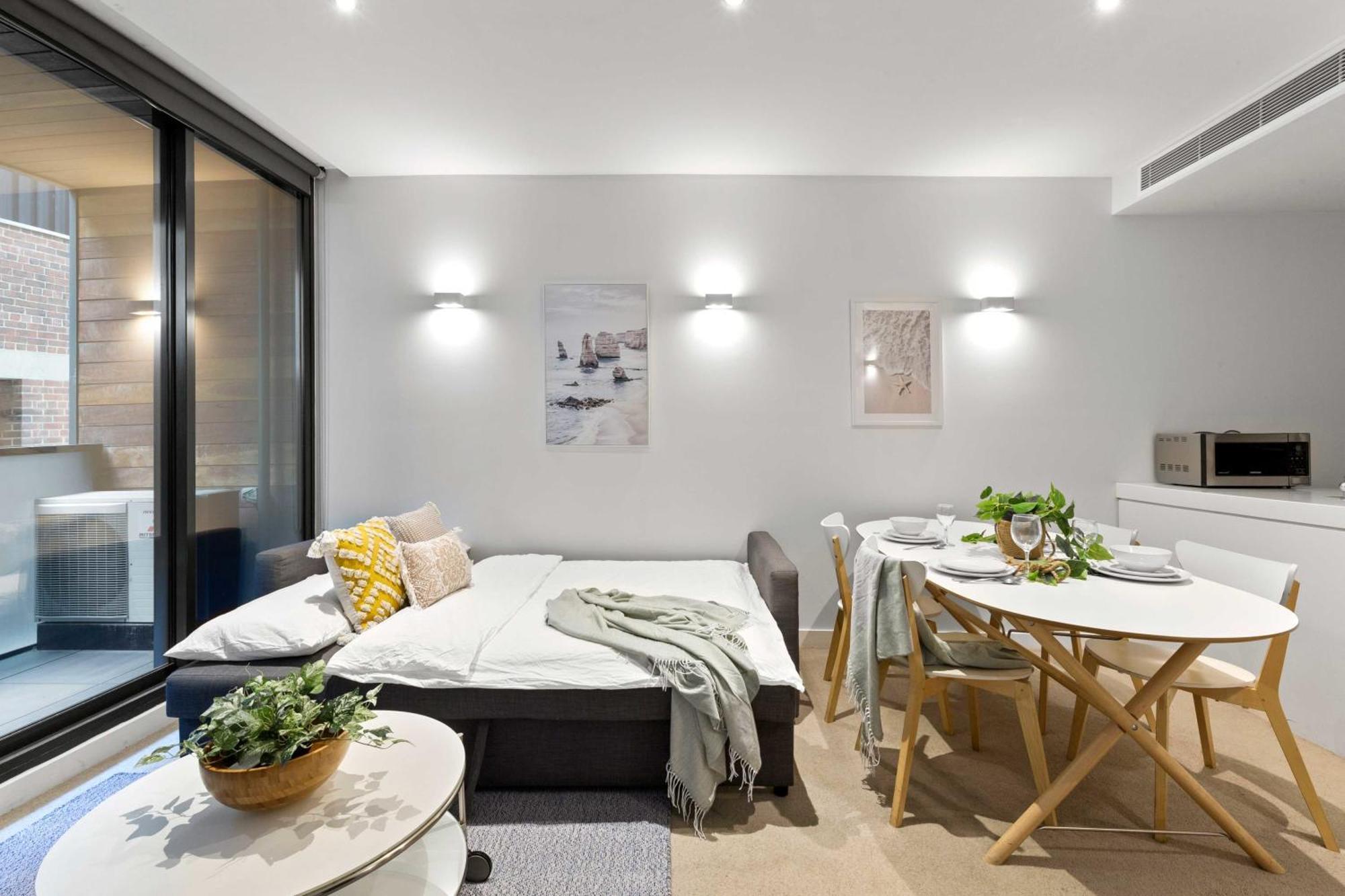 A Chic & Comfy 2Br Apt Near Federation Square ملبورن المظهر الخارجي الصورة